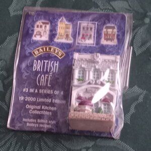 Baileys Irish Cream Limited Edition 3 of 4 British Cafe 2 1/2" Tall Ornament